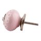 Pink Tiny Flower Ceramic Drawer Knob